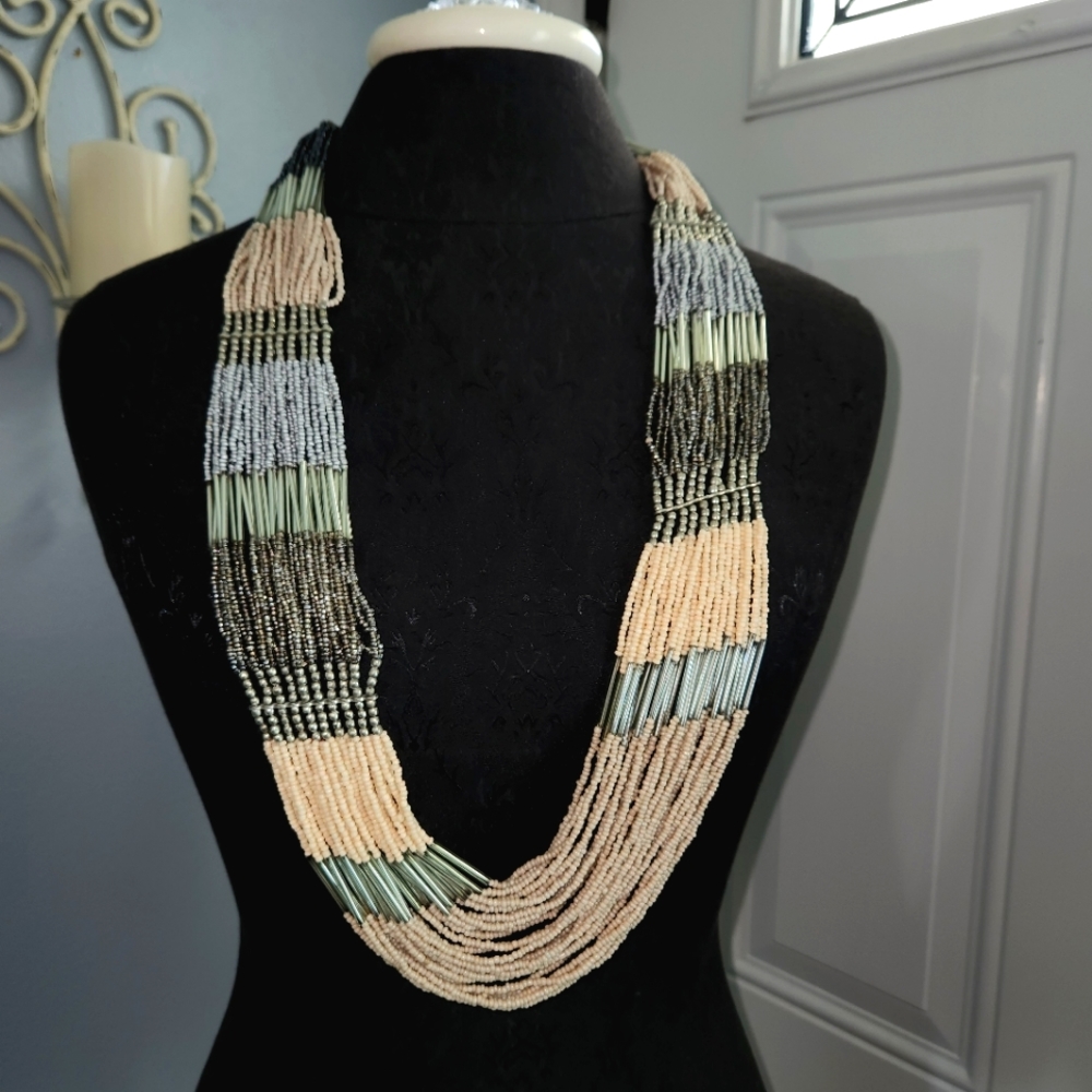 Multi Colored Beaded Necklace